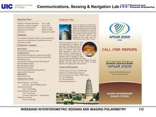           WIDEBAND INTERFEROMETRIC SENSING AND IMAGING POLARIMETRY               111Interference Obstruction: EMI-SAR
