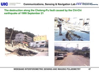           WIDEBAND INTERFEROMETRIC SENSING AND IMAGING POLARIMETRY               46The destruction along the Cheleng-Pu fault caused by the Chi-Chi earthquake of 1999 September 21