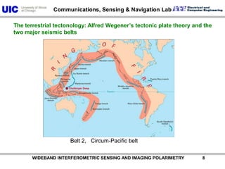           WIDEBAND INTERFEROMETRIC SENSING AND IMAGING POLARIMETRY               8The terrestrial tectonology: Alfred Wegener’s tectonic plate theory and the two major seismic beltsBelt 2,   Circum-Pacific belt
