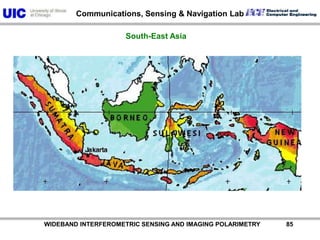 ALOS-PALSAR Polarimteric Mode: 2007 ~ 2010           2007/3/10Data no.ALPSRP059887030ALPSRP059887040Indonesia Ascending2009/3/15Data no.ALPSRP167247030ALPSRP167247040©JAXA, METIYoshio Yamaguchi          WIDEBAND INTERFEROMETRIC SENSING AND IMAGING POLARIMETRY               84
