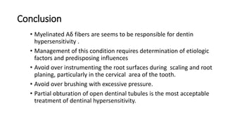 Recent advances in management of dental hypersensitivity | PPTX