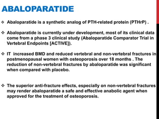 Recent advances in osteoporosis new copy | PPTX