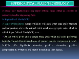 Scf Particle Recent advances in particle engineering for pharmaceutical applications ...
