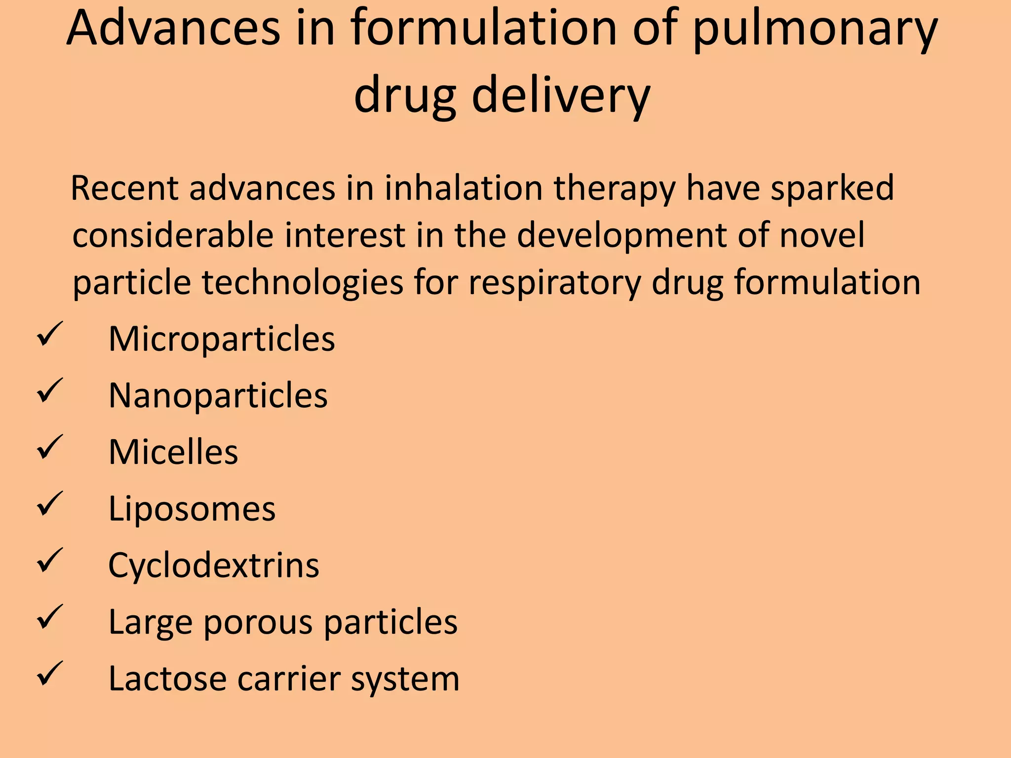 Advances In Respiratory Health Through Medication