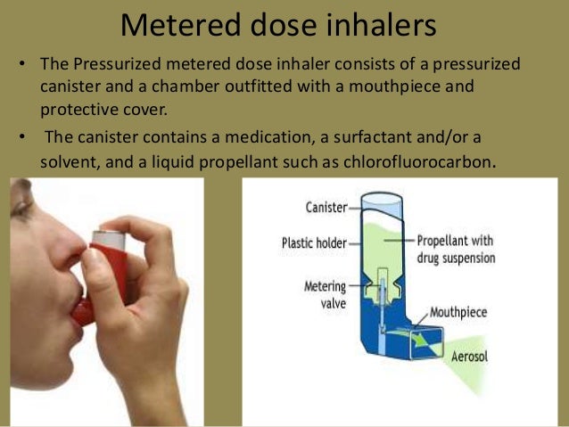 Metered dose inhaler sample