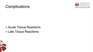 Recent advances in radiation oncology final (1) | PPTX