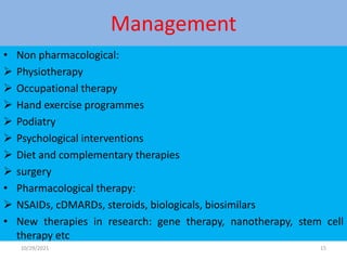 Recent advances in rheumatoid arthritis | PPTX