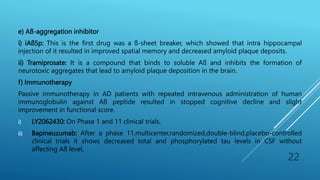 recent advances in the treatment of alzheimers disease.pptx