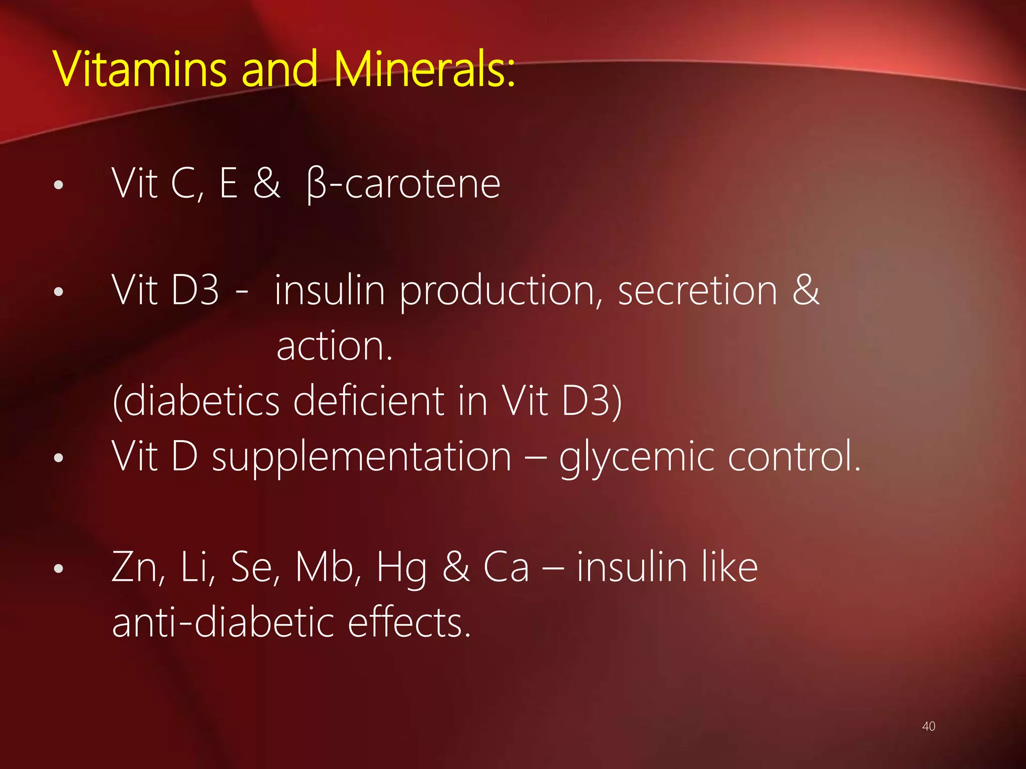 Recent advances in the treatment of diabetes mellitus | PPTX