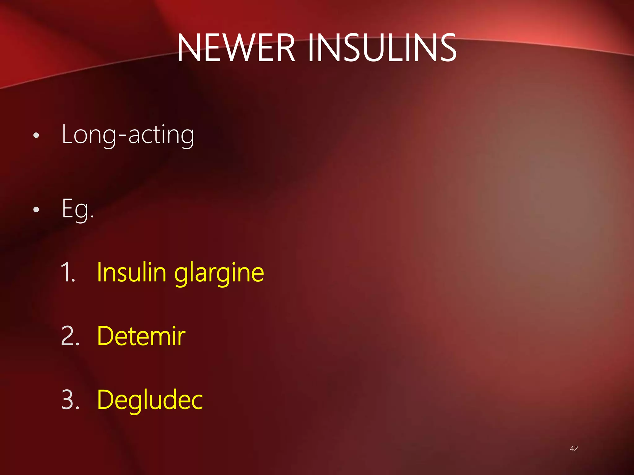 Recent advances in the treatment of diabetes mellitus | PPTX