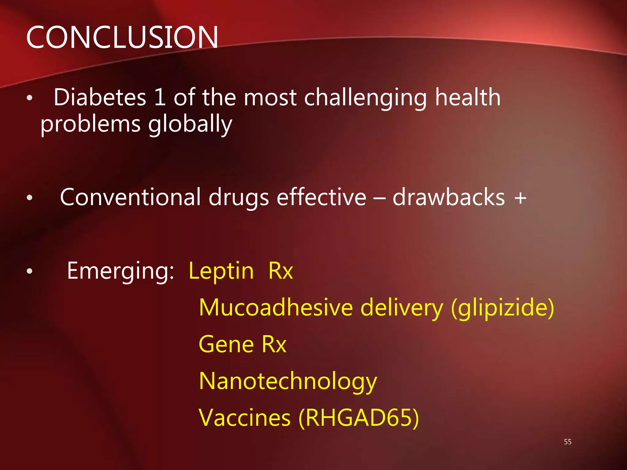 Recent advances in the treatment of diabetes mellitus | PPTX
