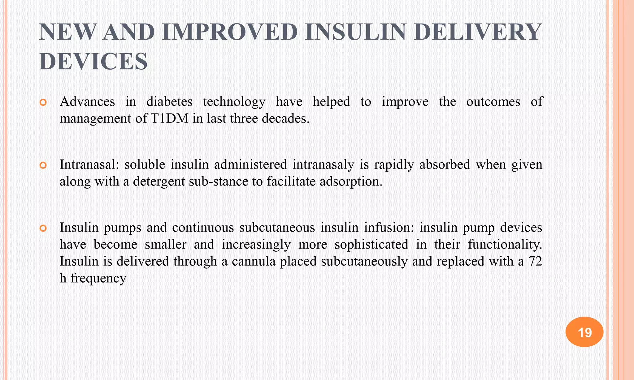 RECENT ADVANCES IN TREATMENT OF DIABETES MELLITUS | PPTX