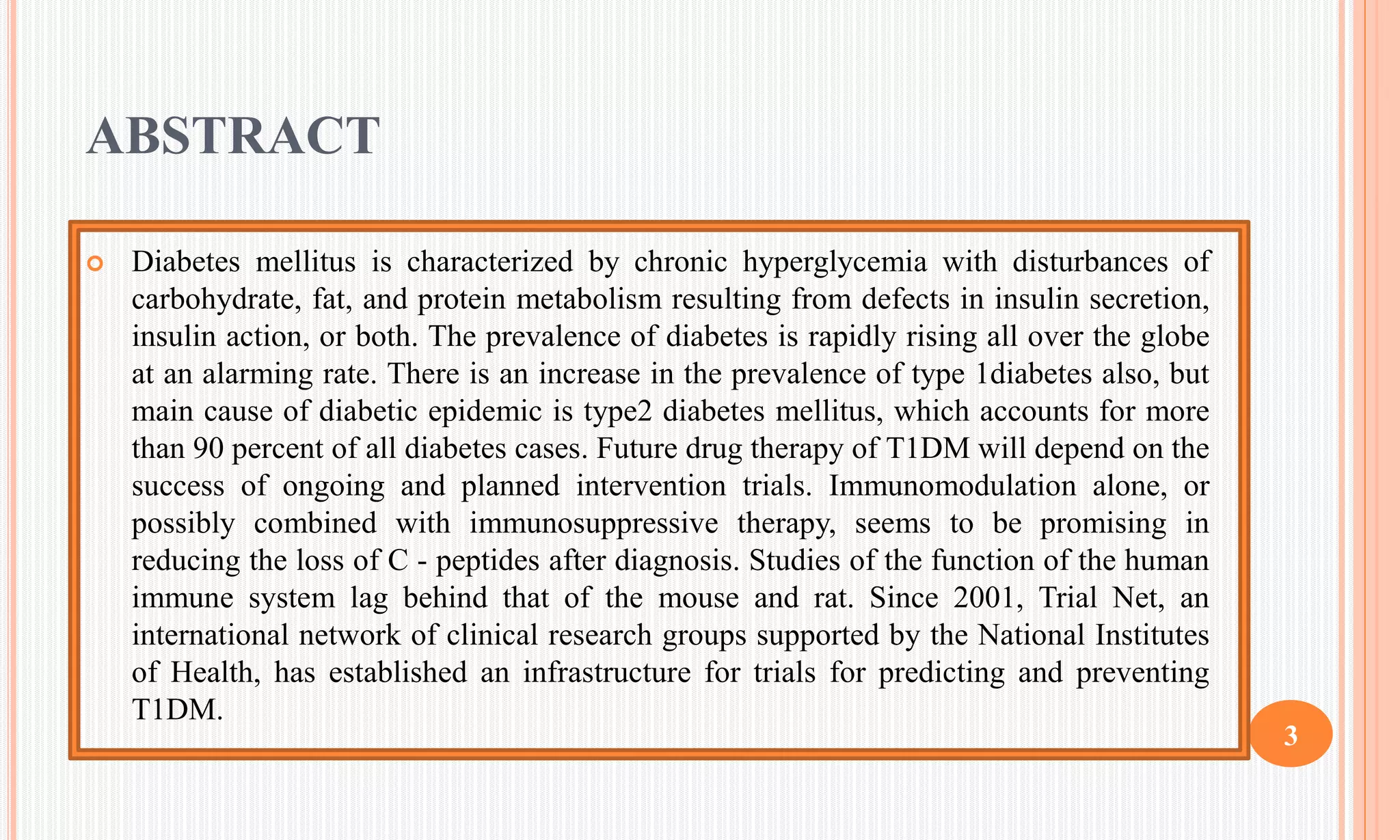 RECENT ADVANCES IN TREATMENT OF DIABETES MELLITUS | PPTX