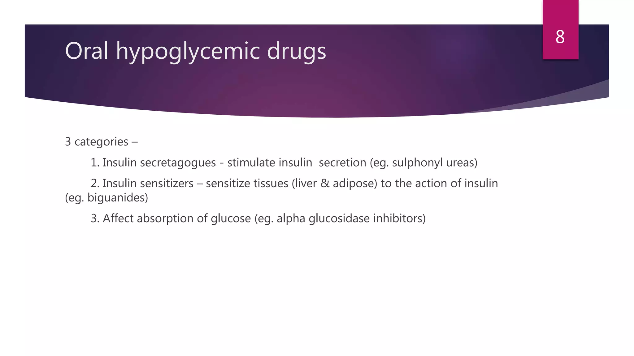 Recent advances in treatment of diabetics mellitus | PPTX