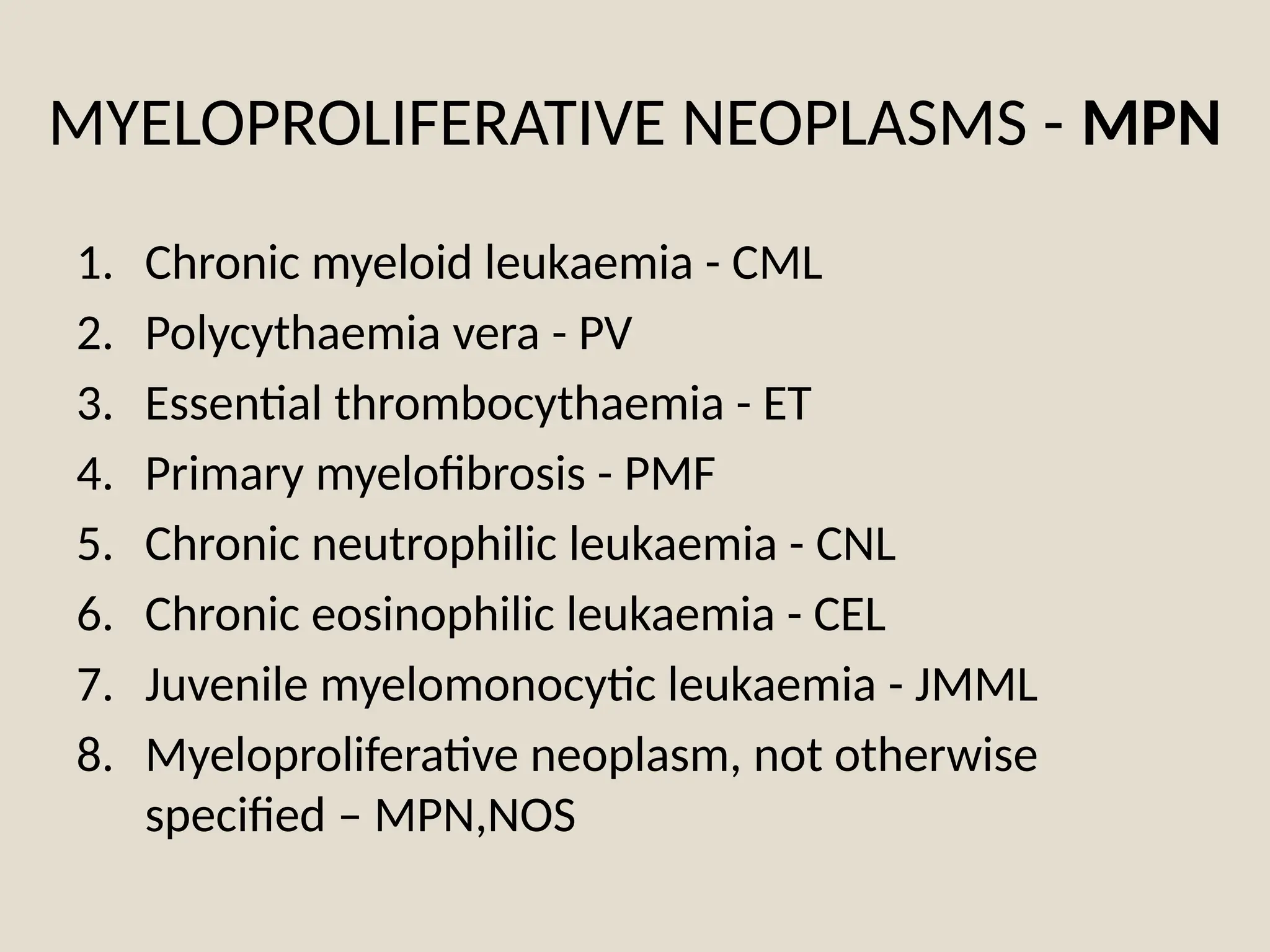 WHO MYELOID NEOPLASM RECENT ADVANCES AND UPDATES.pptx
