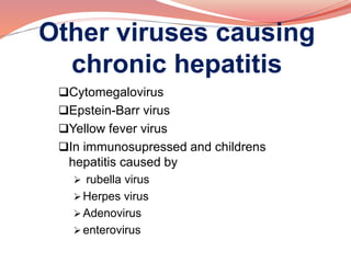 Recent advances in chronic hepatitis | PPTX