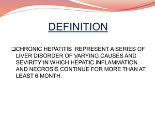 Recent advances in chronic hepatitis | PPTX