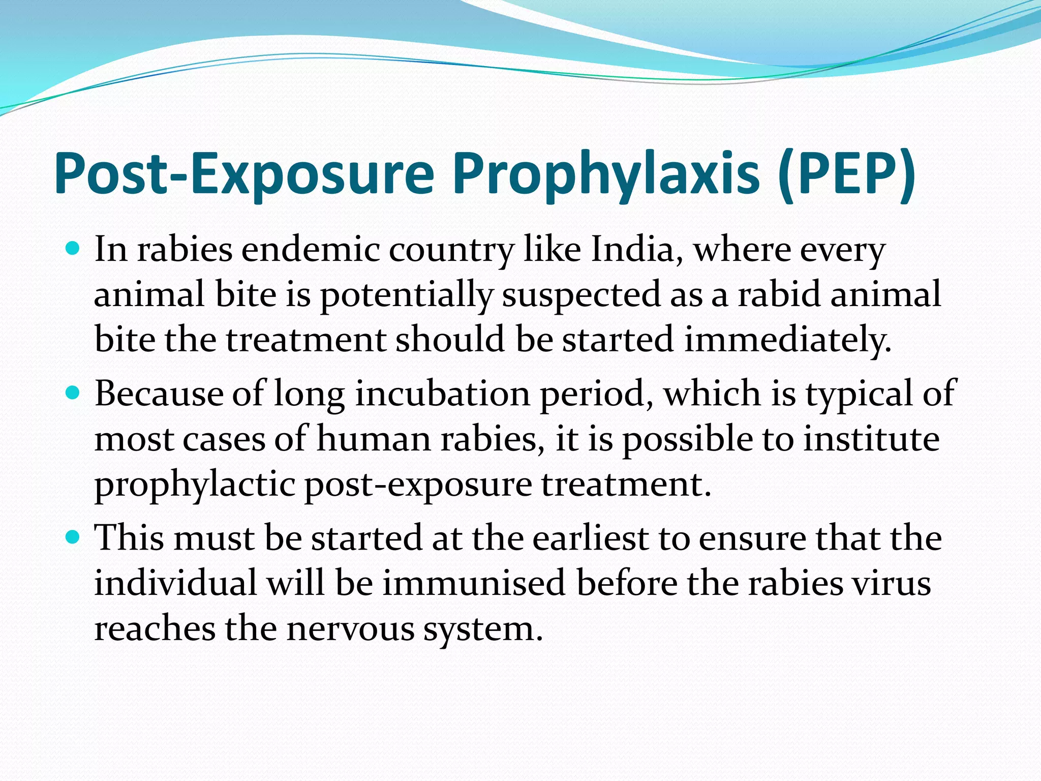 National Guidelines for Rabies Prophylaxis in India | PPTX