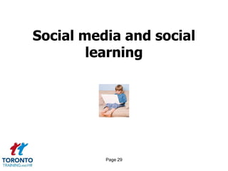 Page 27Enterprise learning 3 of 4PURPOSE OF ENTERPRISE LEARNINGTo provide effective learning experiences to help individuals develop the strategically important skills necessary for them to perform their job both today and in the futureTo work with leaders to ensure that these skills are being applied within the performance system to create a competitive advantage