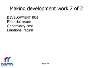 Page 42Making development work