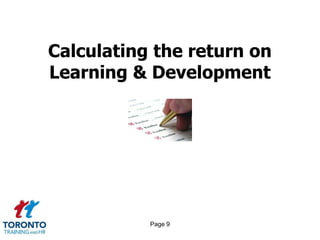 Page 7Using training evaluation results