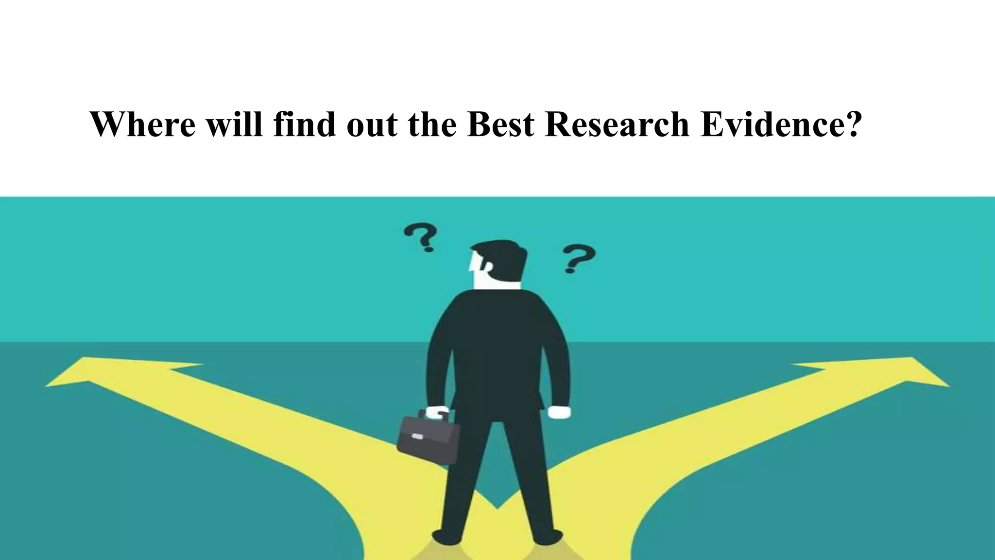 Where will find out the Best Research Evidence?
 