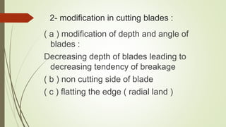 5 – modification in numbering system :
- golden mediums
- profile series 29 : that provide constant
increase in diameter...