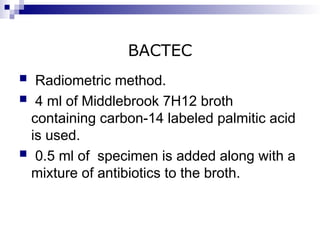 recent in T.B diagnosis of tuberculosis path | PPT