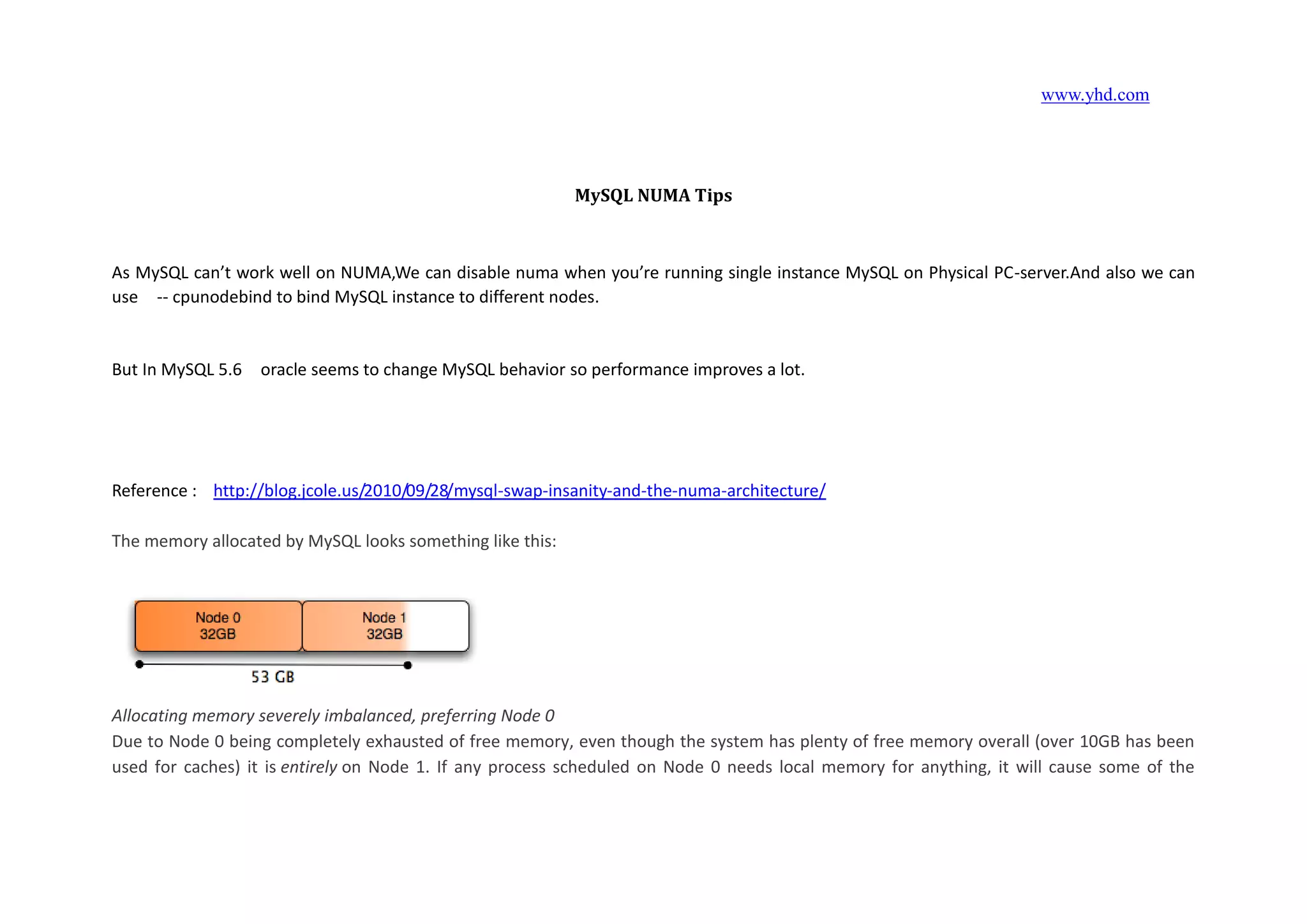 www.yhd.com
OS kernel difference leading MySQL performance undulate -----by willy
Linux 5.8 with FusionIO
[root@GSS-02 ioDrive2]# uname -a
Linux GSS-02 2.6.18-308.0.0.0.1.el5 #1 SMP Sat Feb 25 16:16:23 EST 2012 x86_64 x86_64 x86_64 GNU/Linux
[root@GSS-03 ioDrive2]# uname -a
Linux ITEM-LGSTD01 2.6.32-300.10.1.el5uek #1 SMP Wed Feb 22 17:37:40 EST 2012 x86_64 x86_64 x86_64 GNU/Linux
[root@GSS-02 ioDrive2]# cat /etc/grub.conf
# grub.conf generated by anaconda
#
# Note that you do not have to rerun grub after making changes to this file
# NOTICE: You have a /boot partition. This means that
# all kernel and initrd paths are relative to /boot/, eg.
# root (hd0,0)
# kernel /vmlinuz-version ro root=/dev/sda3
# initrd /initrd-version.img
#boot=/dev/sda
default=1 ------------------> default not 1 (default 0)
 