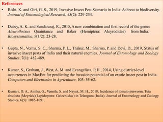 Recent outbreak & Invasive Pests of India.pptx