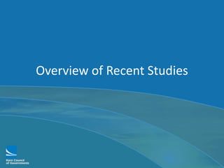 Overview of Recent Studies
 