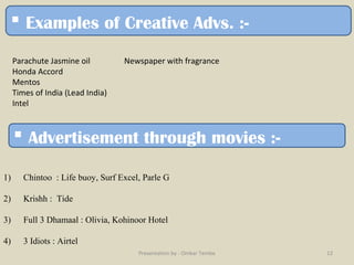 Advertisement. Recent Topics Recent Trends in Advertising | PPT