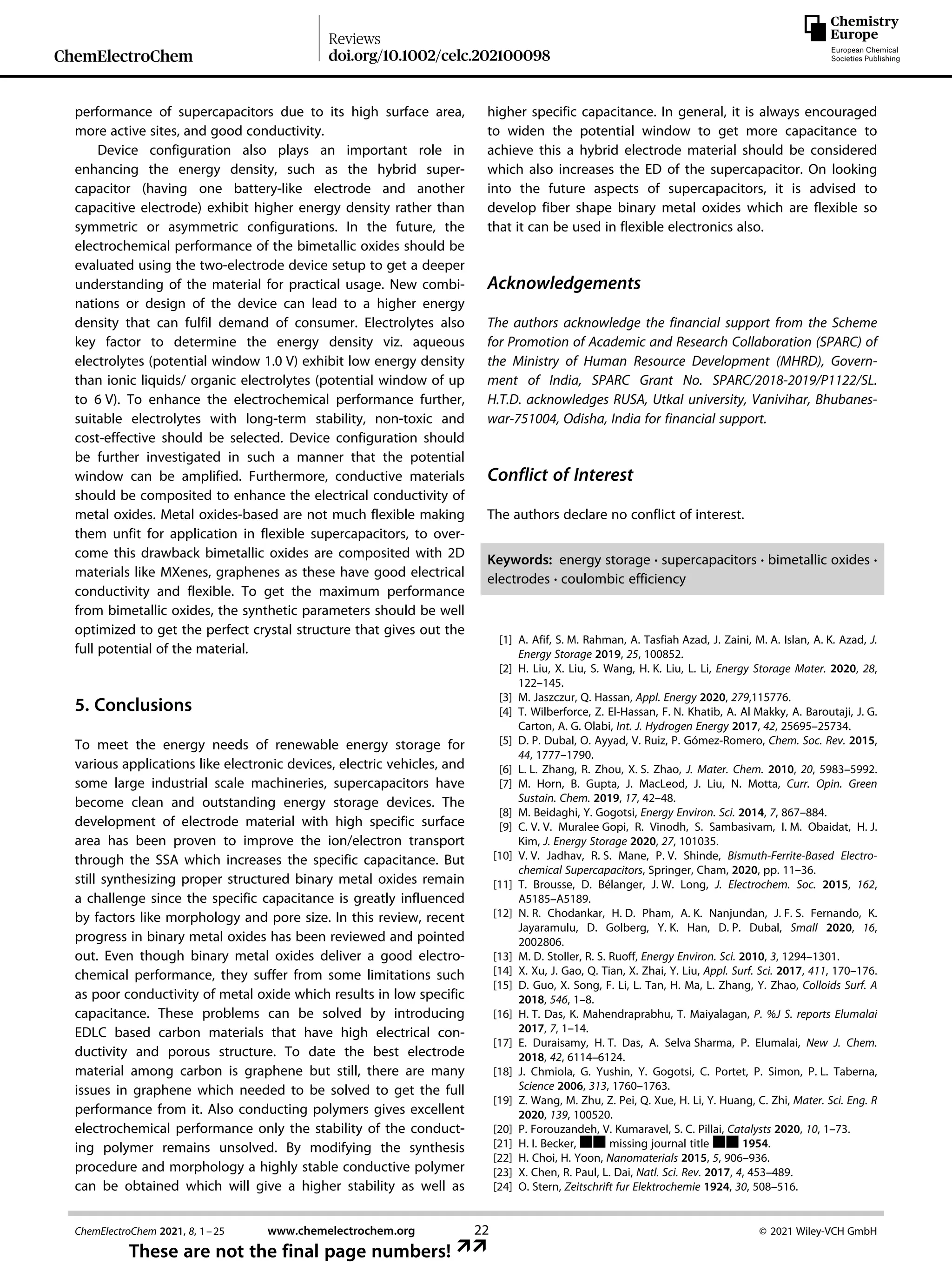 Recent Trends in Bimetallic Oxides and Their Composites as Electrode ...