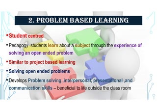 Problem Centred Learning Recent trends in learning | PDF