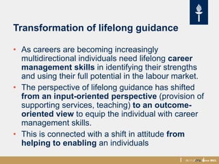 Recent trends in lifelong guidance practice | PDF