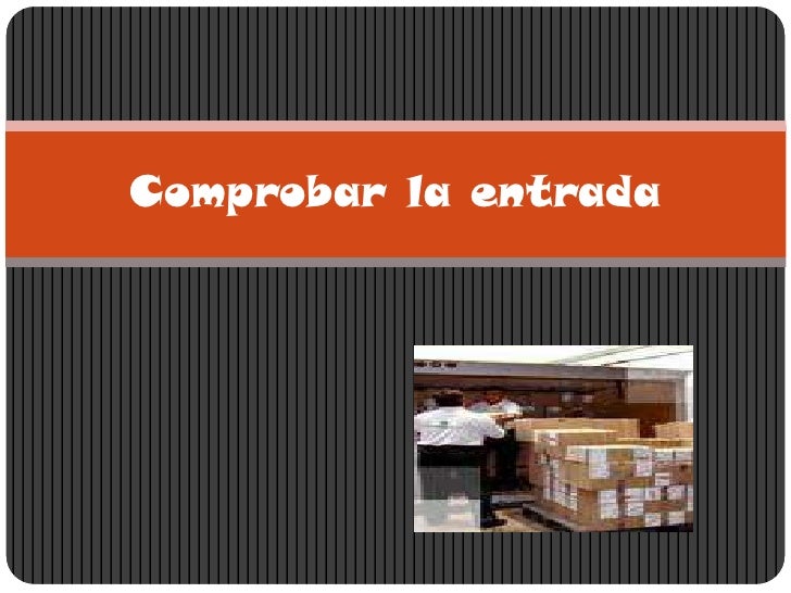 proceso de almacenaje