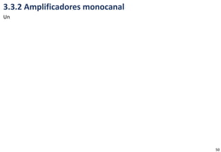3.3.2 Amplificadores monocanal
Un
50
 