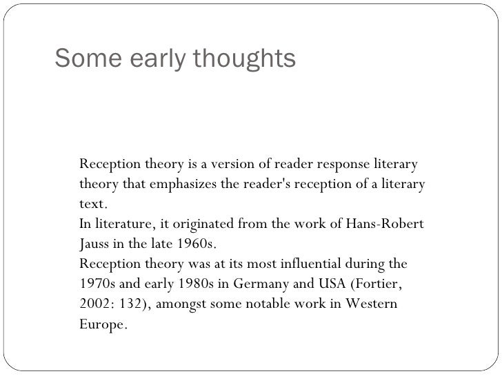 Reception Theory