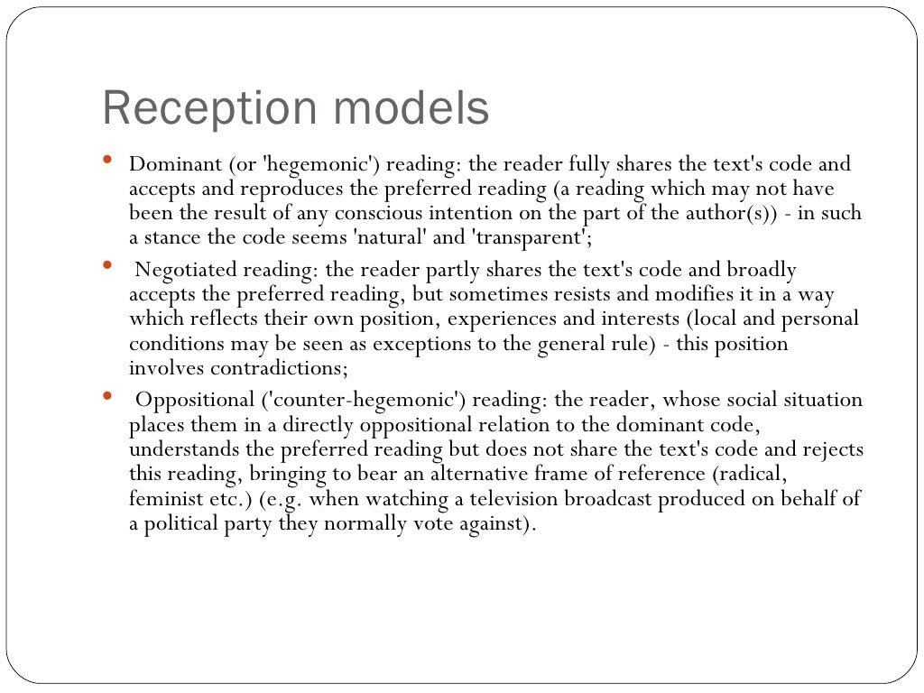 Reception Theory