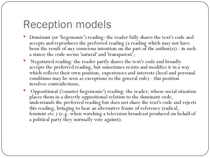 Reception Theory