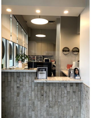 Reception center at O2 Dental Group of Wilmington