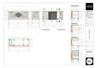8
522
417
18
127
PROGETTISTA:
NR. DISEGNO: REVISIONE:
SCALA: VISTA:
NOME FILE:
DATA:
C:UsersPaoloDesktopESEMPIO
LAVORIHOTEL_RECEPTION2D_HOTEL
Gasparotto Paolo
Foglio 4 ...............
1:10 / A1
NR.PROGETTO
001
DESCRIZIONE:
PROGETTOCOSTRUTTIVO
COMMITTENTE:
LOCALITA':
RIF.COMMITTENTE:
Verificato
Approvato
1862
M
TITOLO DISEGNO:
NOTA 1:
NOTA 2:
...................
RECEPTION CON
AREA UFFICIO
....................
730
1832
15
1802
15
707
677
1515
60 1682 60
41
1600
41
760
14558530
60 557 60
4141
475
41
498
41
48
480
48
480
528 528746
1802
712
18
677
490
677
43 15
619
180100100
58
52
540
2
25
145145290
150590580
18
544
18
50
150
18
562150
730
47
52
18
544
Pannello schienale apribile
per accesso al vano cavi
della scrivania. Predisposto
con magneti in neodimio.
1825
25
18
35,2
30
58
52
567
Sezione H-H
Sezione I-I
Sezione L-L
Sezione M-M
534
32 15
52 567
1822
H
H
I
I
L
L M
Base con schienale apribile
per accesso al vano cavi.
Base con schienale apribile
per accesso al vano cavi.
150580
30
760
677
58 480 746 480 58
60 1702 60
6055760
ATTIVITA'
Se non specificato, le quote si intendono espresse in
millimetri. Non scalare il disegno.
Il presente disegno è proprietà riservata dell'azienda
............................................... Può essere prodotto
e fornito a terzi previa autorizzazione scritta.
In caso di trasgressione l'azienda si riserva di
procedere in base ai sensi di legge.
Disegnato
Verificato
Approvato
Fatto
Qualità
NOME FIRMA DATA
15/02/2018
LOGO
 