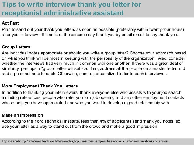 thank you letter after receptionist receptionist administrative assistant thank you letter after receptionist receptionist administrative assistant