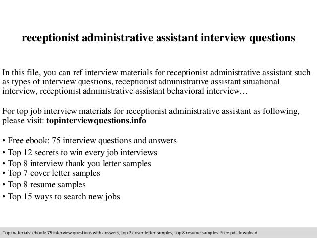 executive assistant interview questions and answers