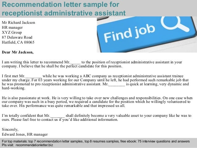 medical assistant reference letter