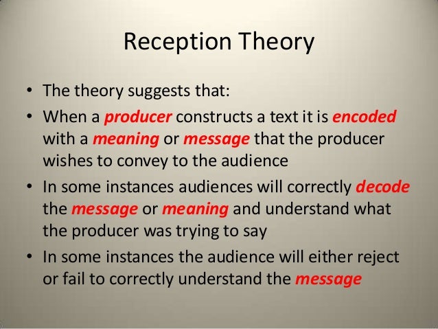 Reception theory