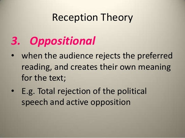 Reception theory