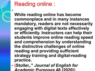 Receptive skills online