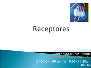 Franchesca Muñiz-Ramos [email_address] L 10:00-1:00 pm, W 10:00-11:30am B-367 8B 