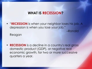 Recession 2008 | PPT